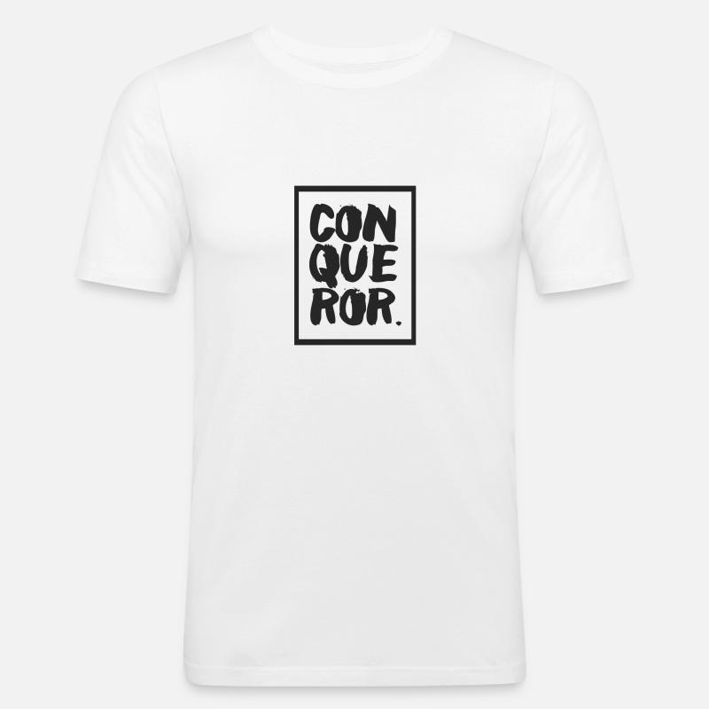Conqueror - Conqueror - Men's Slim Fit T-Shirt - white