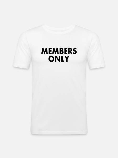 Members only - Men's Slim Fit T-Shirt - white