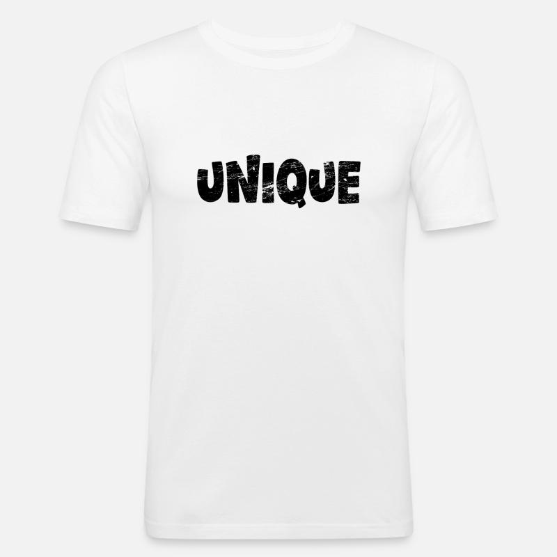unique limited edition - Männer Slim Fit T-Shirt - Weiß
