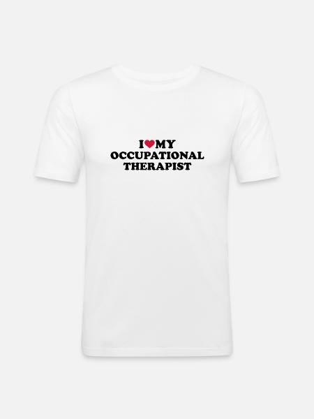 Ergotherapeut - Männer Slim Fit T-Shirt - Weiß
