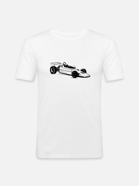 Race car - Men's Slim Fit T-Shirt - white