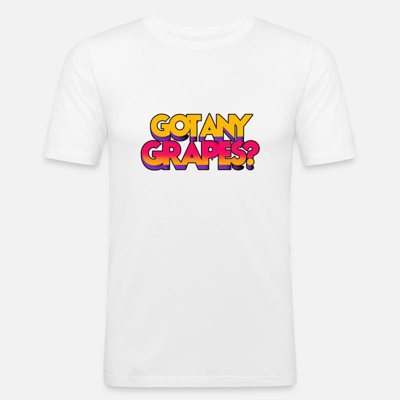 Got Any Grapes 5 - Männer Slim Fit T-Shirt - Weiß