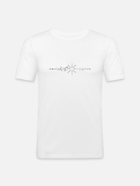 Universe - Planets - Men's Slim Fit T-Shirt - white