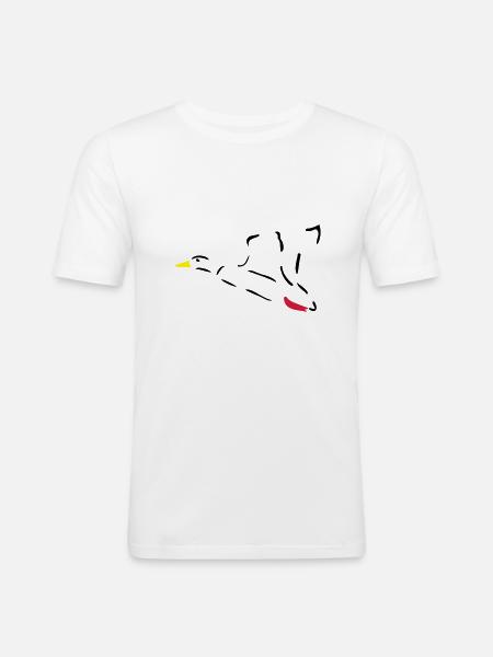 Duck - Men's Slim Fit T-Shirt - white