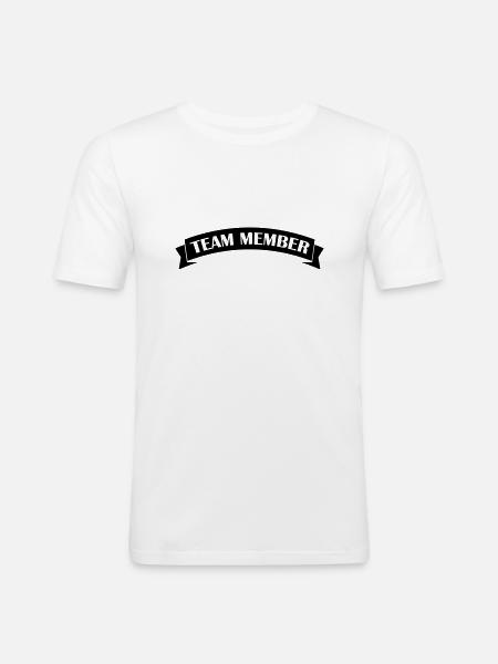 Team Member - Men's Slim Fit T-Shirt - white