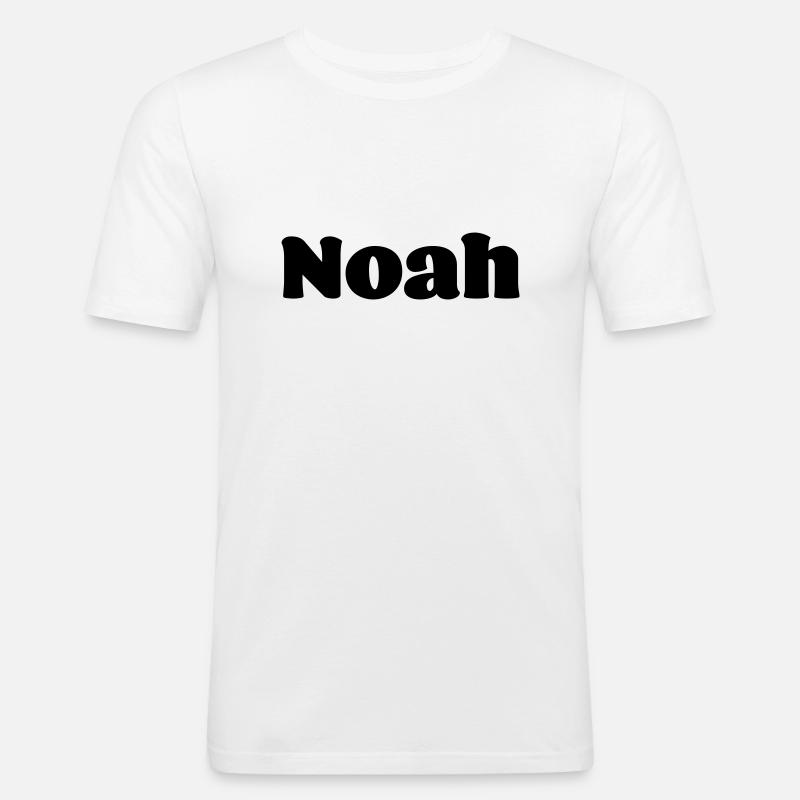 Nome Noah Gift - Maglietta aderente da uomo - bianco