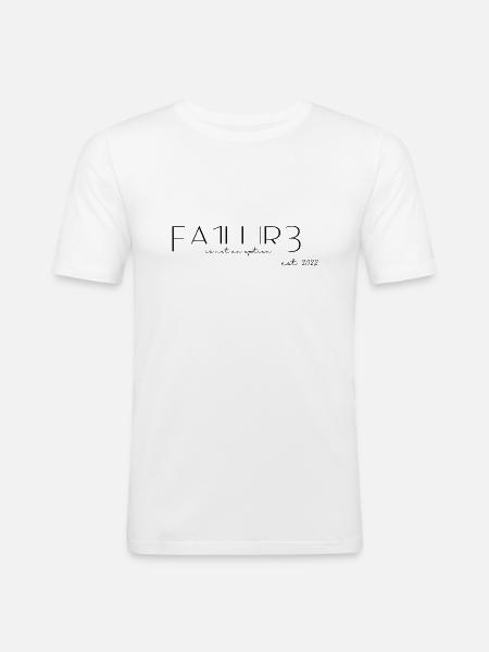 FA1LUR3 - T-shirt près du corps Homme - blanc