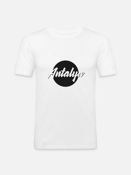 Antalya - Men's Slim Fit T-Shirt - white