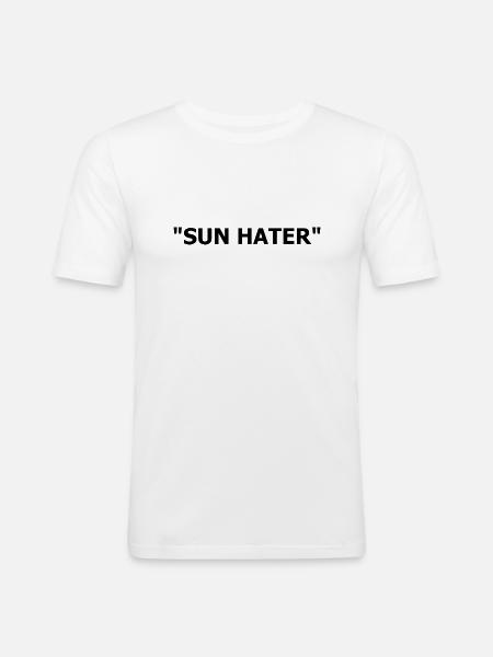 Sun Hater CLASSIC - Men's Slim Fit T-Shirt - white