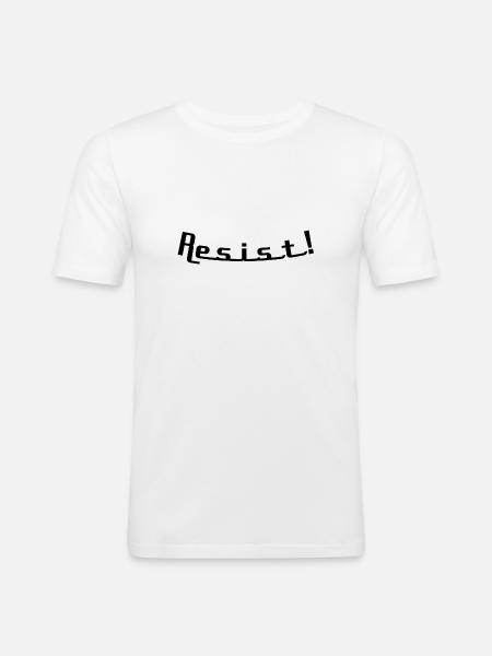 Resist - Men's Slim Fit T-Shirt - white