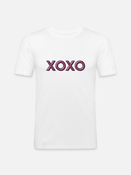 xoxo - Men's Slim Fit T-Shirt - white
