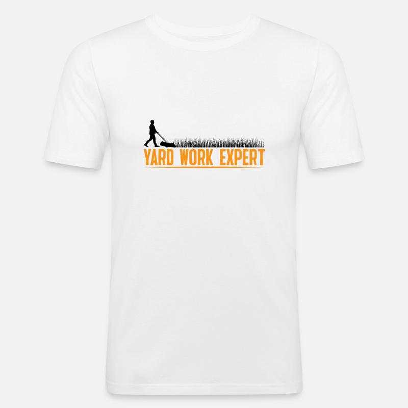 Yard Work Expert 23 - Männer Slim Fit T-Shirt - Weiß