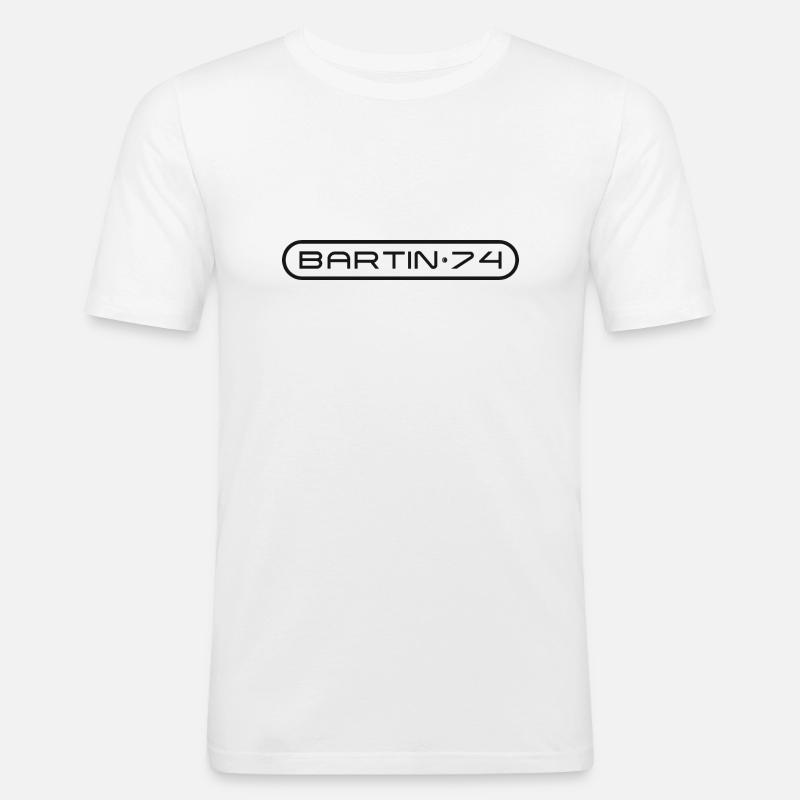 Bartın - Männer Slim Fit T-Shirt - Weiß