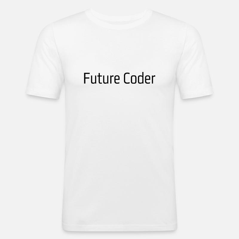 Codeur du futur - T-shirt près du corps Homme - blanc