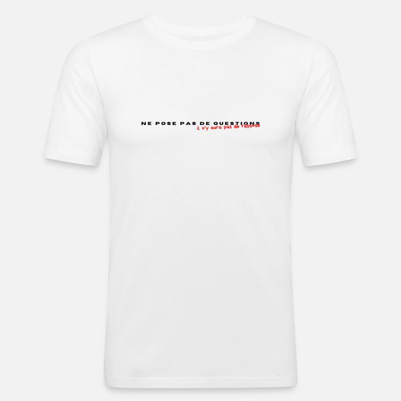 8A58F78B 9D47 4A6A 8141 A801CA2805B9 - Männer Slim Fit T-Shirt - Weiß