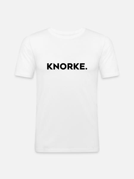 knorke - cool - T-shirt près du corps Homme - blanc