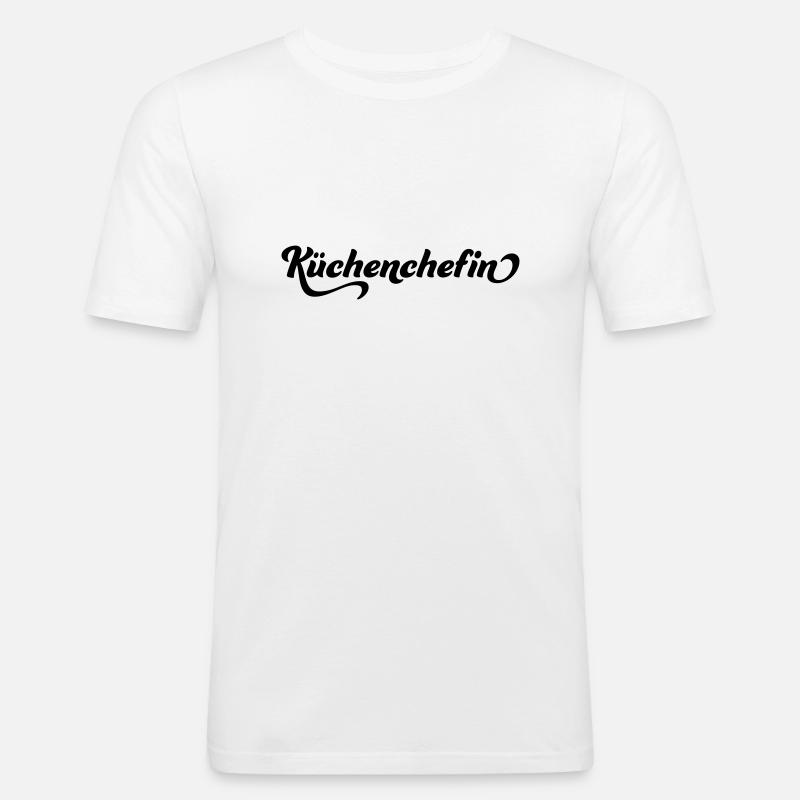 Kochen - Männer Slim Fit T-Shirt - Weiß