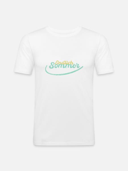 Finally summer beach holiday gift - Men's Slim Fit T-Shirt -