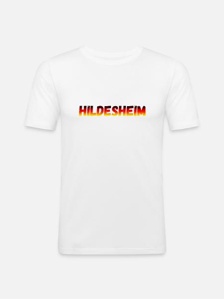Hildesheim - Männer Slim Fit T-Shirt - Weiß