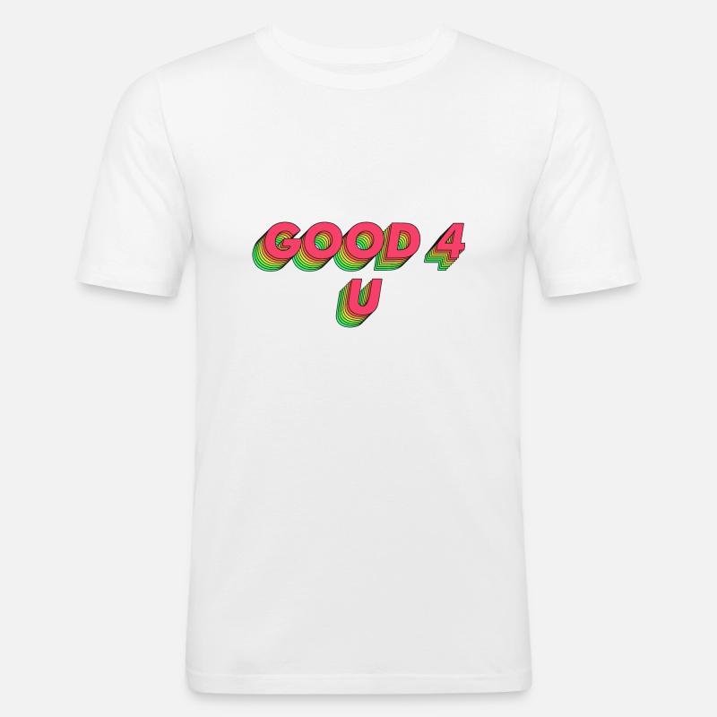 Gut 4 U - Männer Slim Fit T-Shirt - Weiß