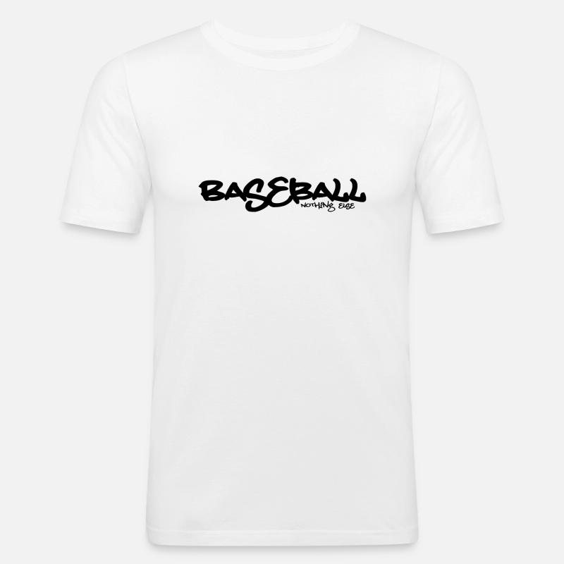 Baseball - Nothing Else - Men's Slim Fit T-Shirt - white
