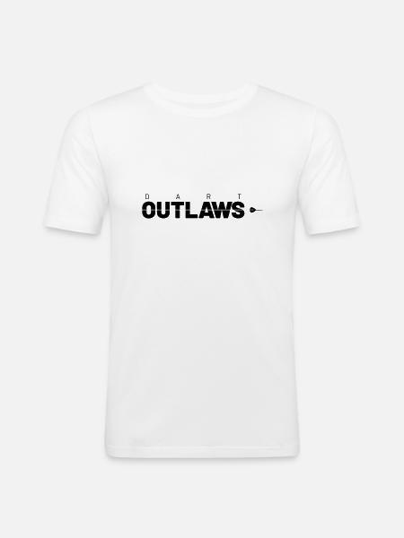 Dart Outlaws - Men's Slim Fit T-Shirt - white