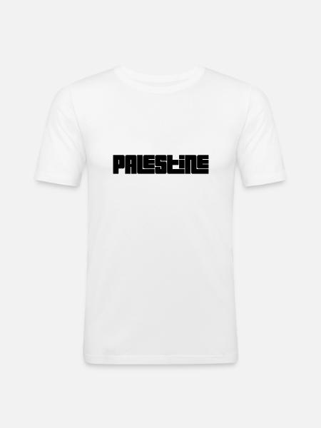 Palestine - Men's Slim Fit T-Shirt - white