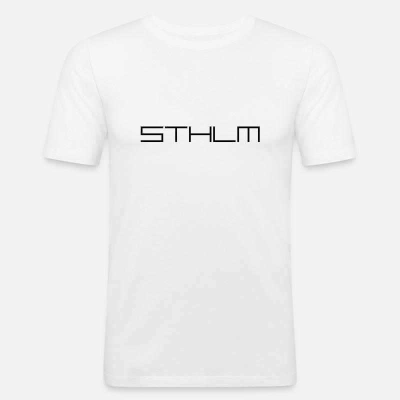 STHLM - Men's Slim Fit T-Shirt - white