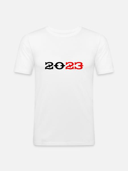 2023 53 - T-shirt près du corps Homme - blanc