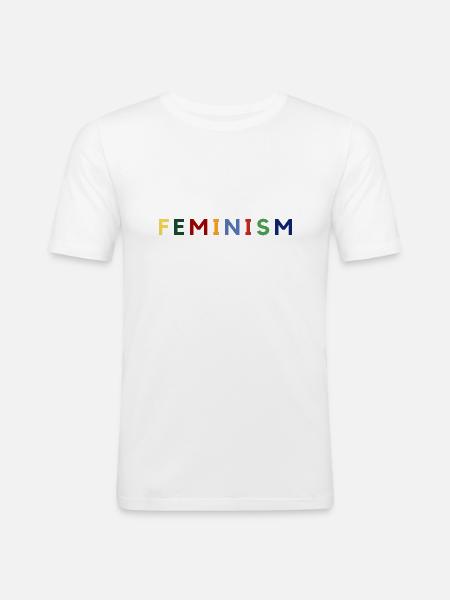 Feminism - Men's Slim Fit T-Shirt - white
