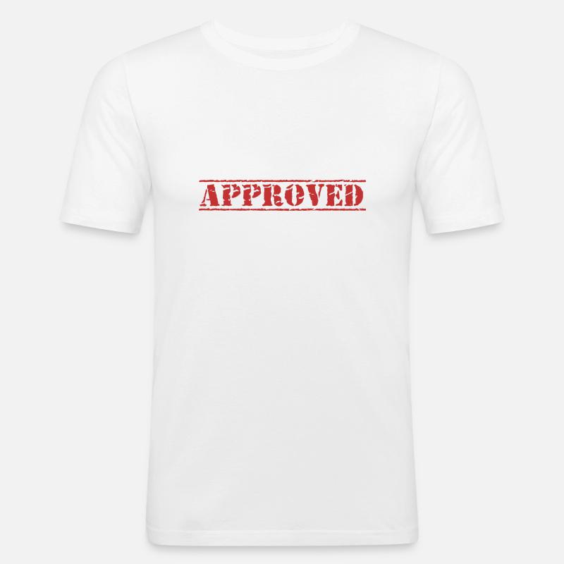 APPROVED - Männer Slim Fit T-Shirt - Weiß