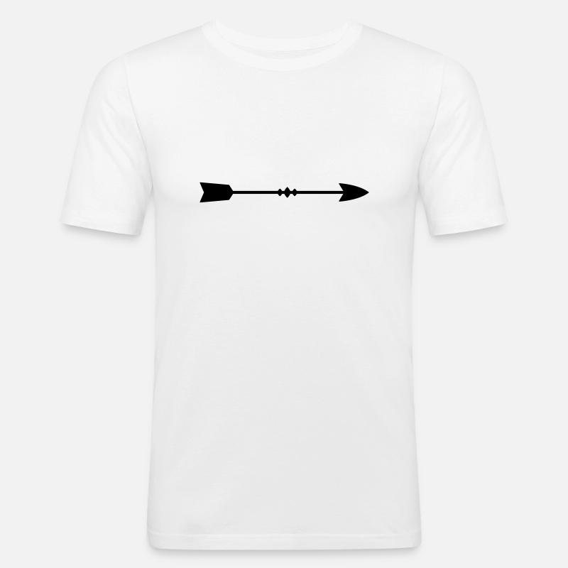 arrow - Men's Slim Fit T-Shirt - white