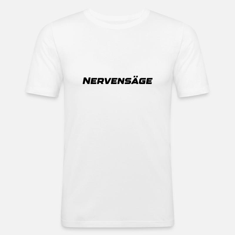peste - T-shirt près du corps Homme - blanc