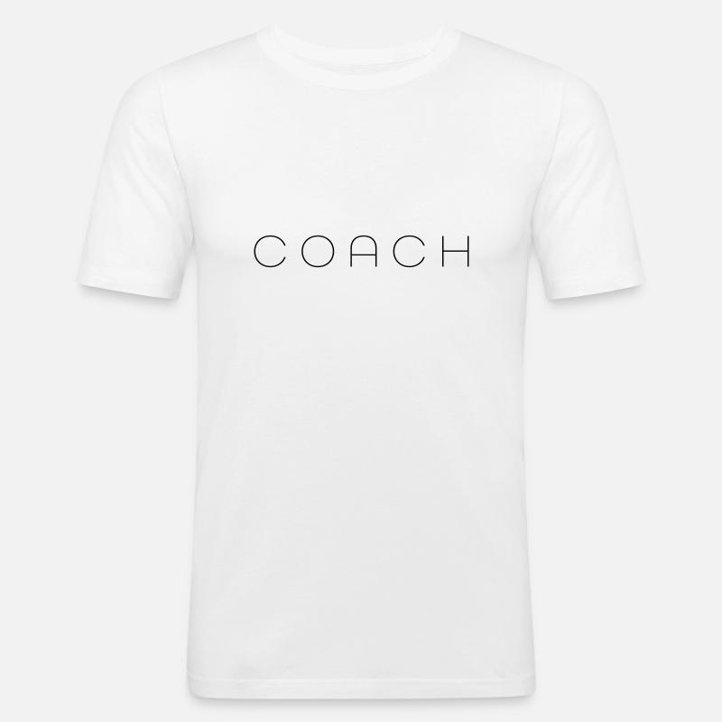coach - T-shirt près du corps Homme - blanc