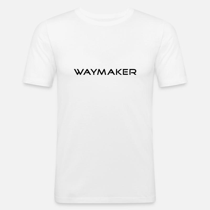 waymaker by csDesign - Männer Slim Fit T-Shirt - Weiß