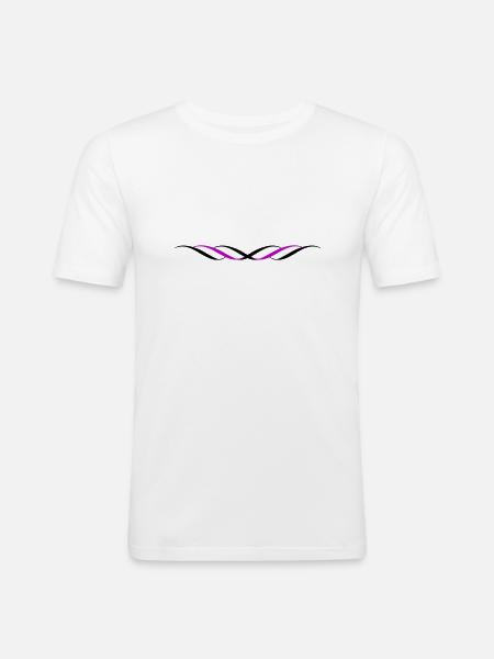 Flourishes 4 - Men's Slim Fit T-Shirt - white
