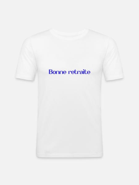 RETIREMENT. RETIREMENT. RETIRED. RETIREMENT - Men's Slim Fit T-Shirt - white