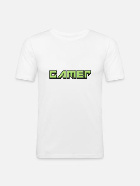 Gamers - Men's Slim Fit T-Shirt - white