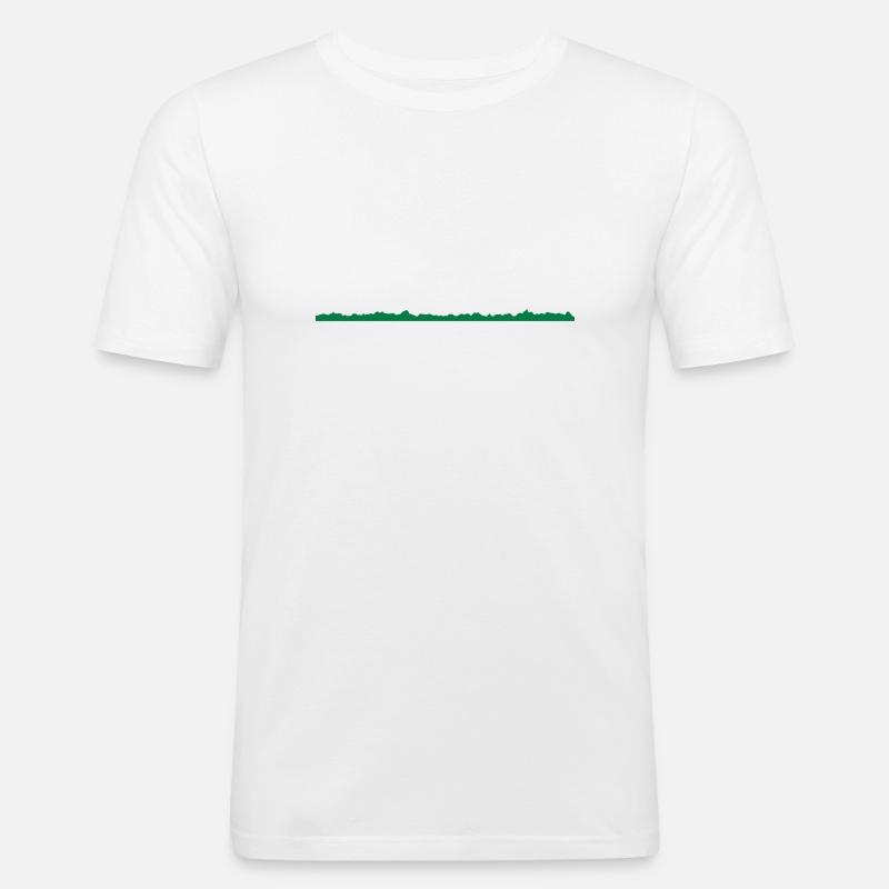 skyline - Männer Slim Fit T-Shirt - Weiß