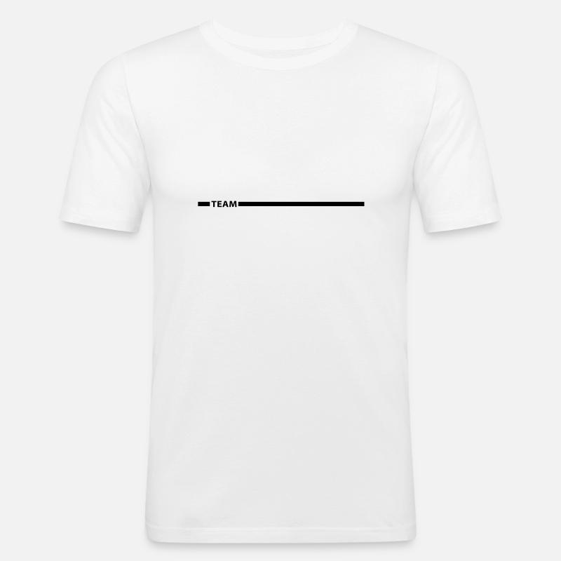 team_f1 - Männer Slim Fit T-Shirt - Weiß