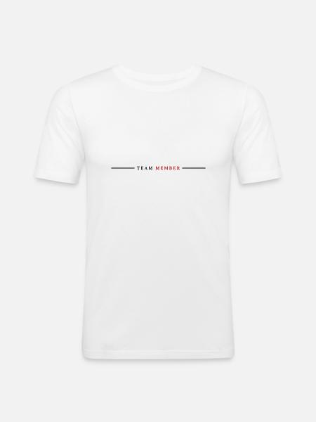 Team Member - Men's Slim Fit T-Shirt - white