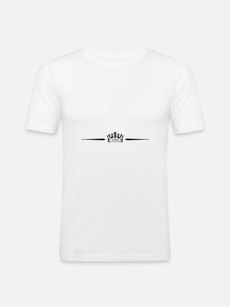 Crown Icon Icon - Men's Slim Fit T-Shirt - white