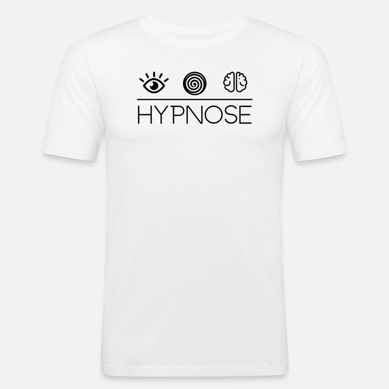 Hypnose T-Shirts Pullover Geschenkideen - Männer Slim Fit T-Shirt - Weiß
