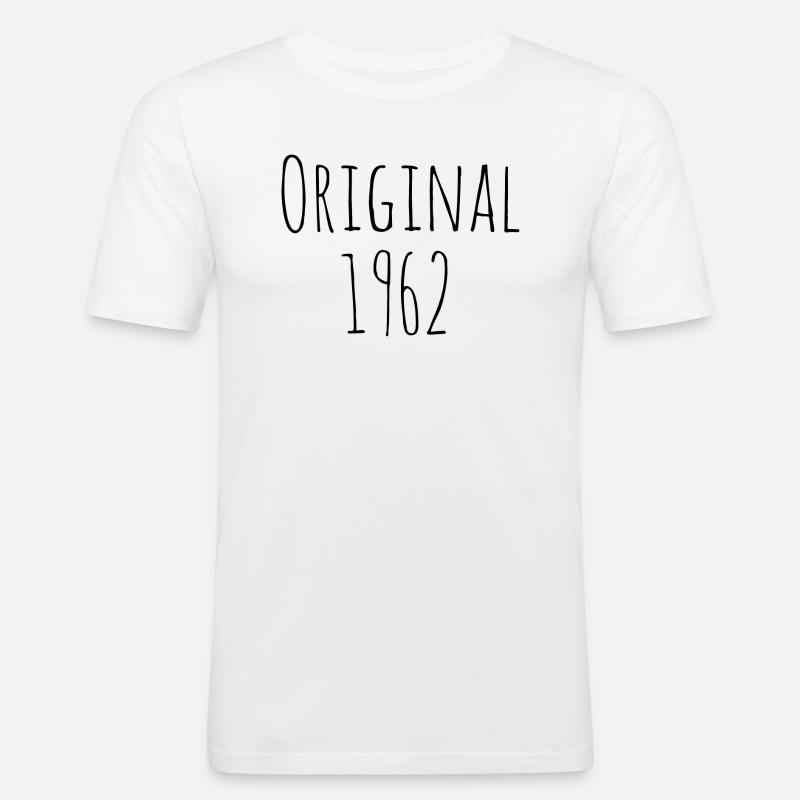1962 - Männer Slim Fit T-Shirt - Weiß