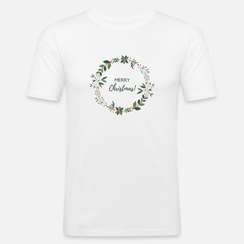 Christmas time! Geschenkidee - Männer Slim Fit T-Shirt - Weiß