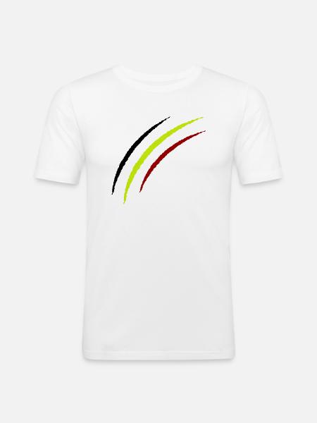 Griffes Belgique - T-shirt près du corps Homme - blanc