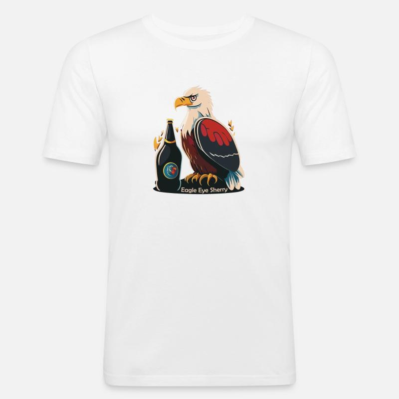 Xérès Eagle Eye - T-shirt près du corps Homme - blanc