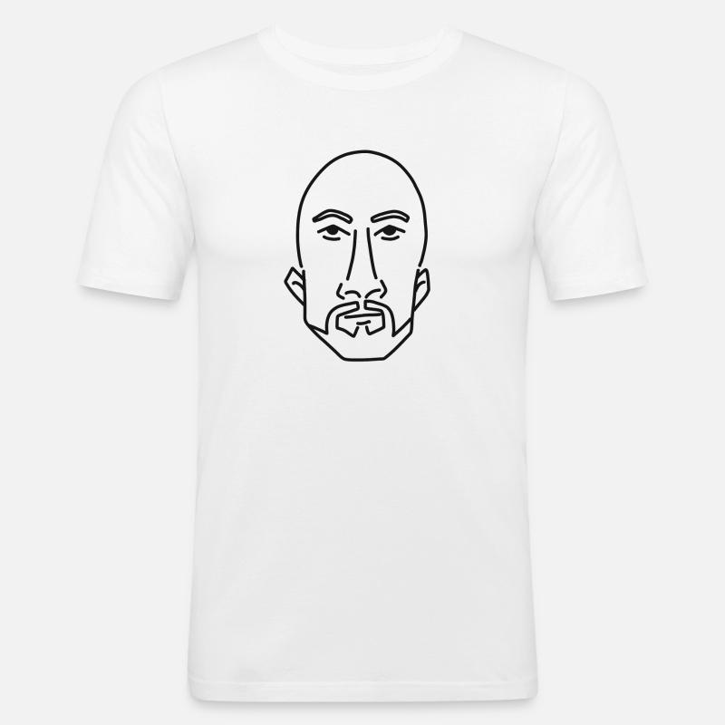 Cooler Typ - Männer Slim Fit T-Shirt - Weiß