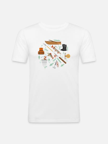 Wassersport - Männer Slim Fit T-Shirt - Weiß