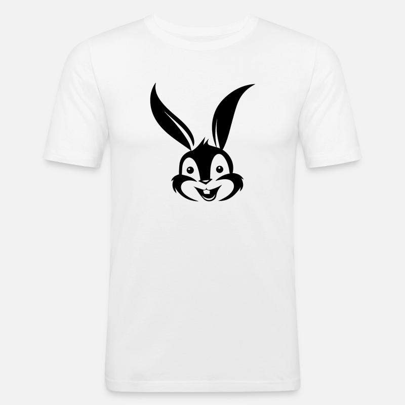 Rabbit Rabbit - Men's Slim Fit T-Shirt - white